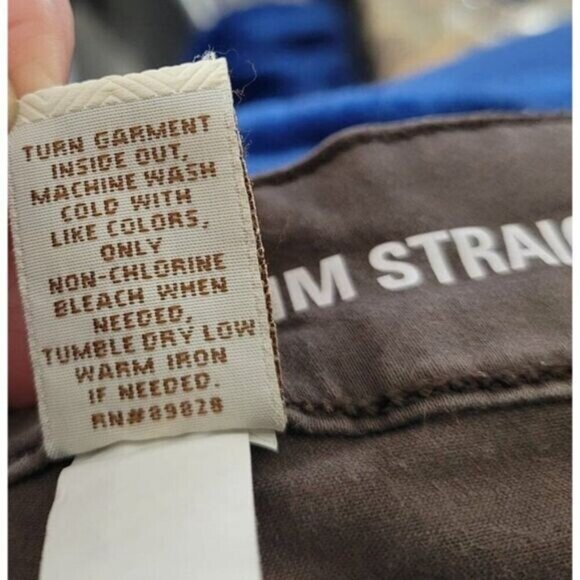 Sonoma Life & Style Pants Slim Straight sz 10 Brown 5 pocket soft cotton EUC - Picture 11 of 12